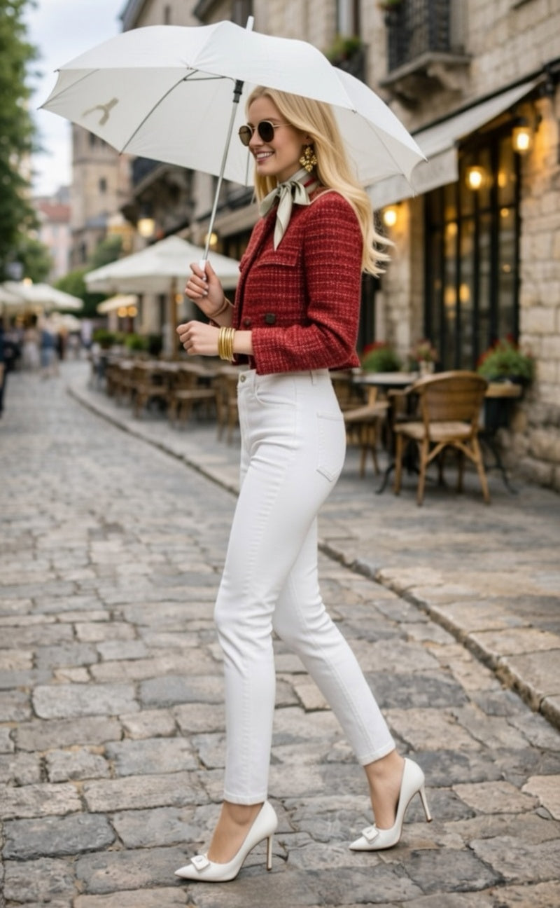 White Ultra Stretch Skinny Pants