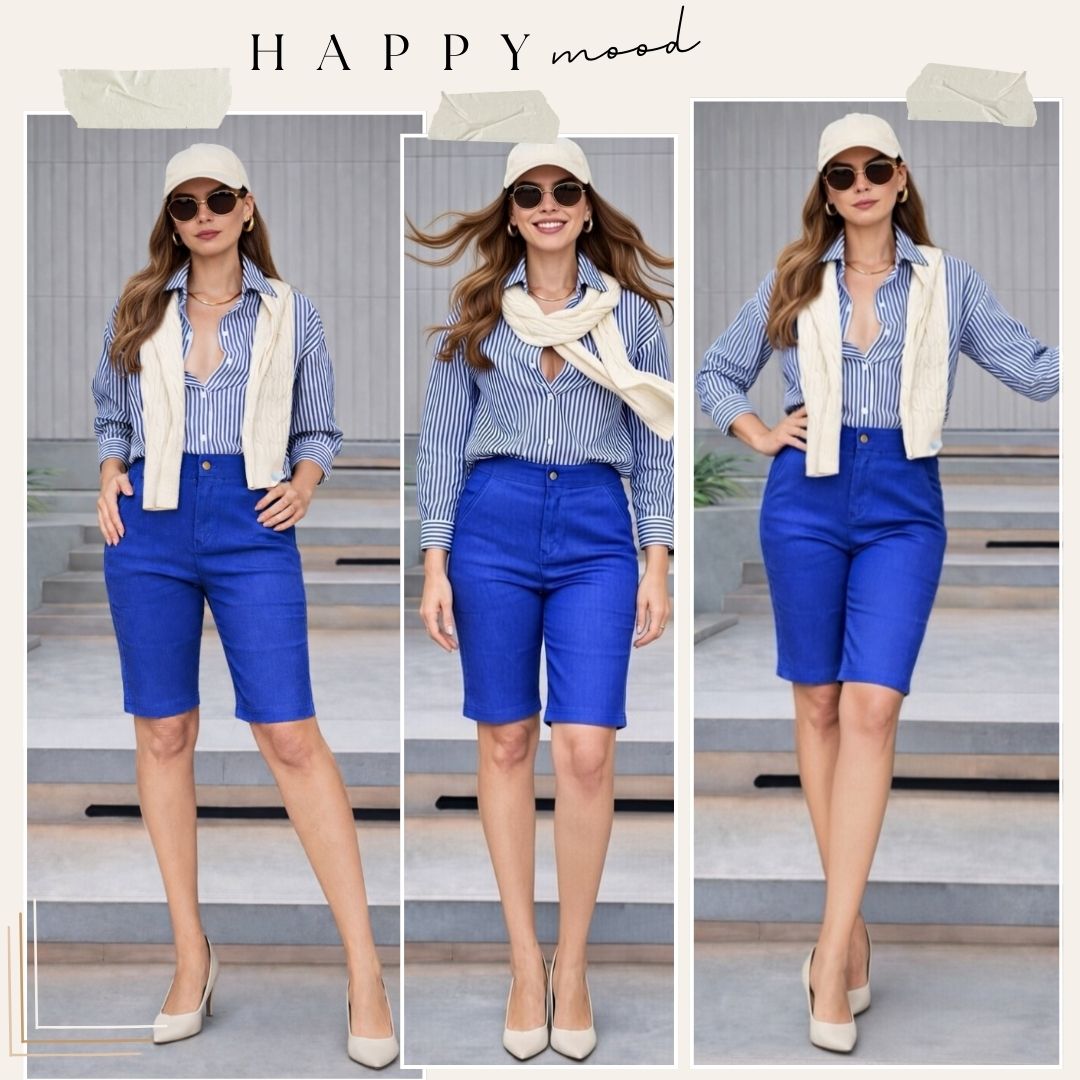 Blue Ultra Stretch Shorts