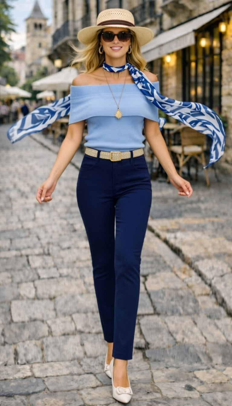 Navy Ultra Stretch Skinny Pants