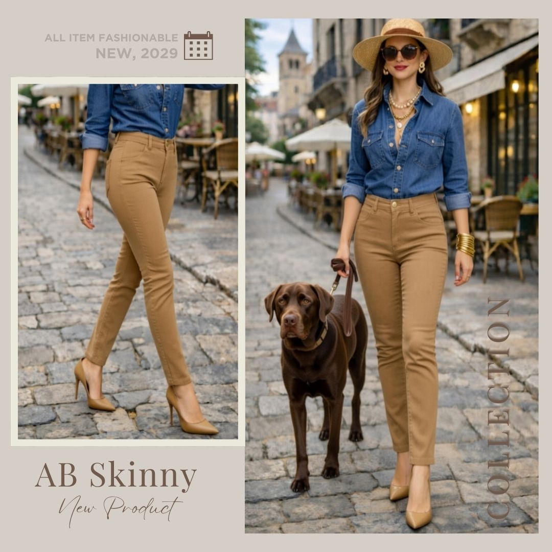 Khaki Ultra Stretch Skinny Pants