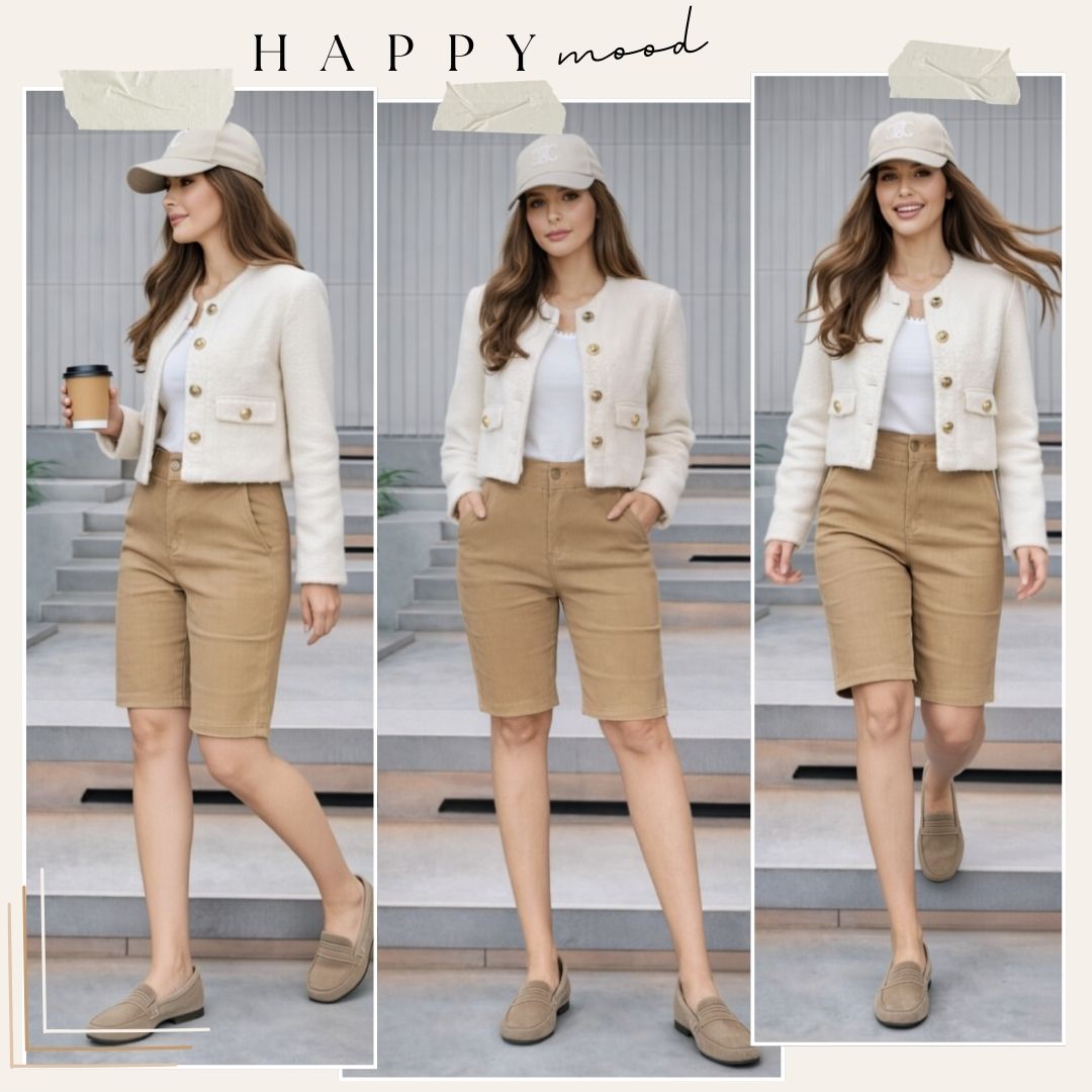 Khaki Ultra Stretch Shorts