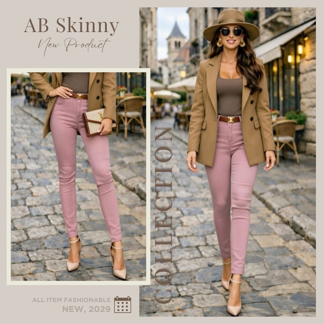 Old Rose Ultra Stretch Skinny Pants