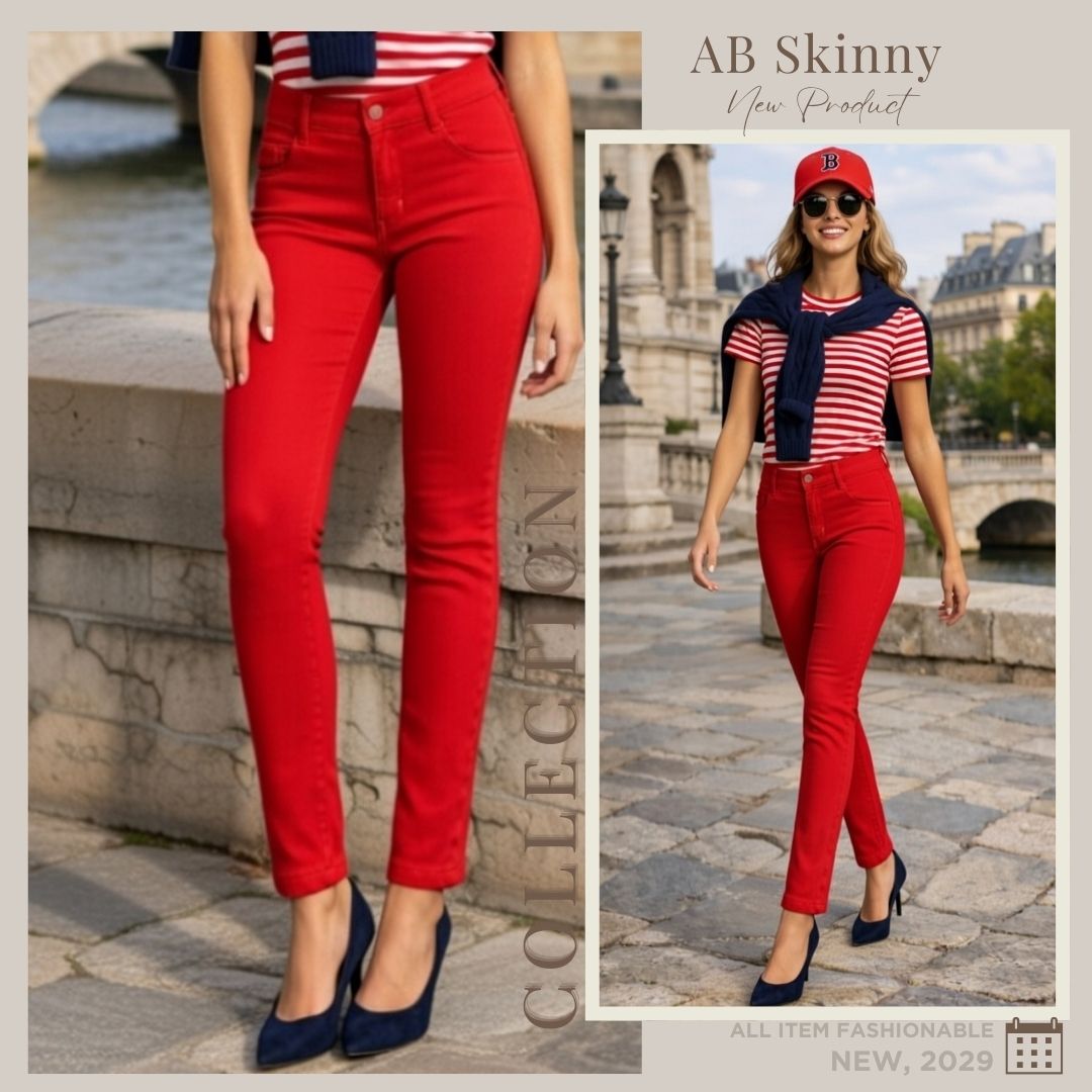 Red Ultra Stretch Skinny Pants