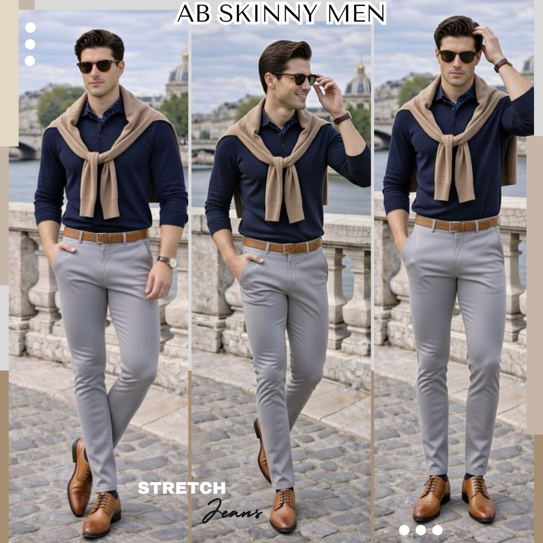 Men Ultra Stretch Pants Jeans