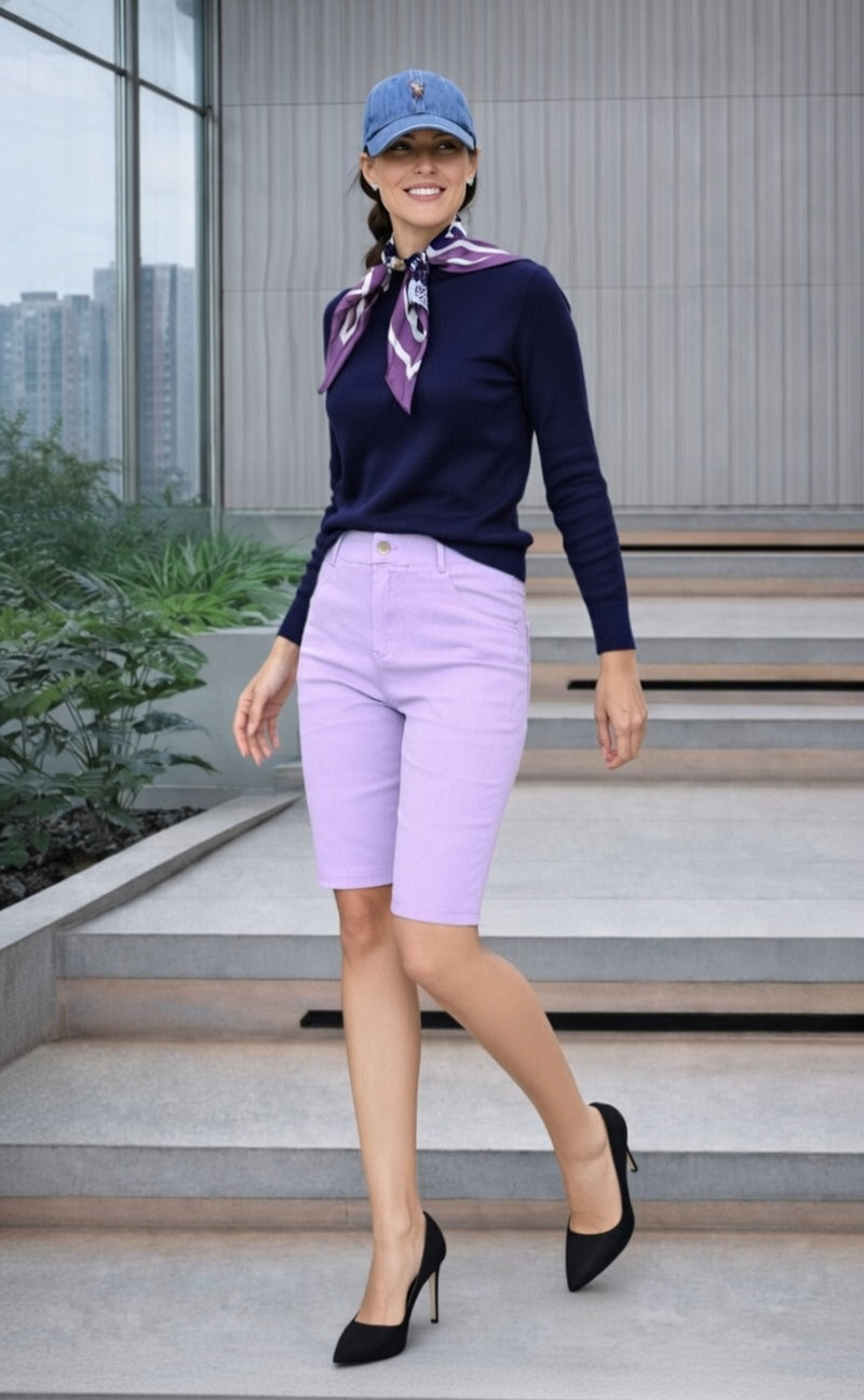 Purple Pastel Ultra Stretch Shorts