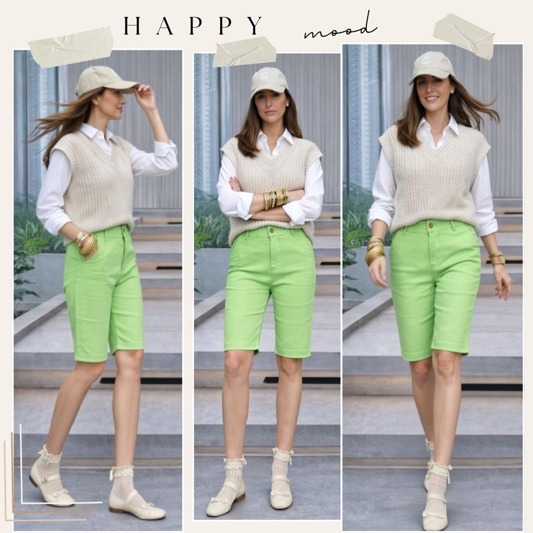 Lime Green Ultra Stretch Shorts