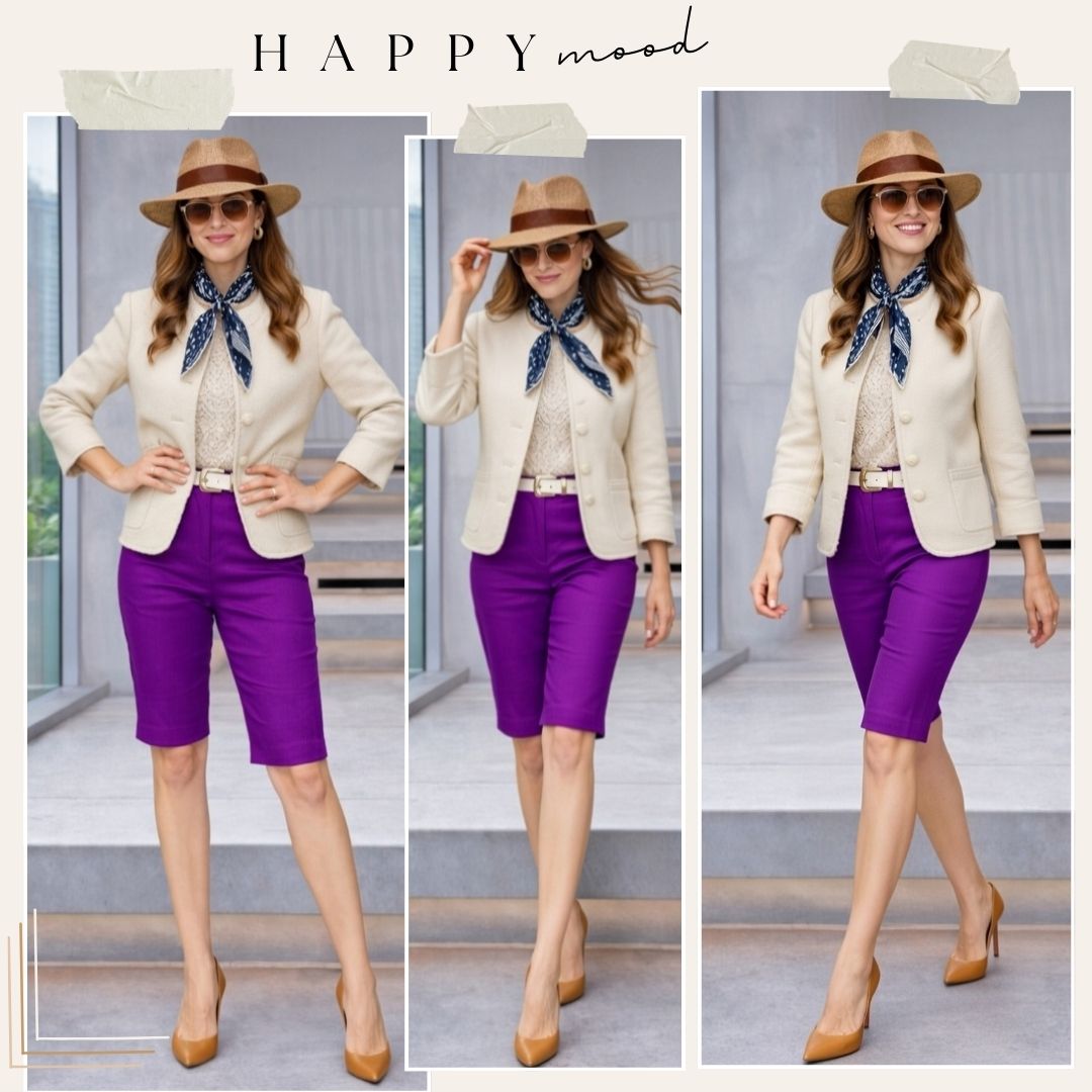 Purple Ultra Stretch Shorts