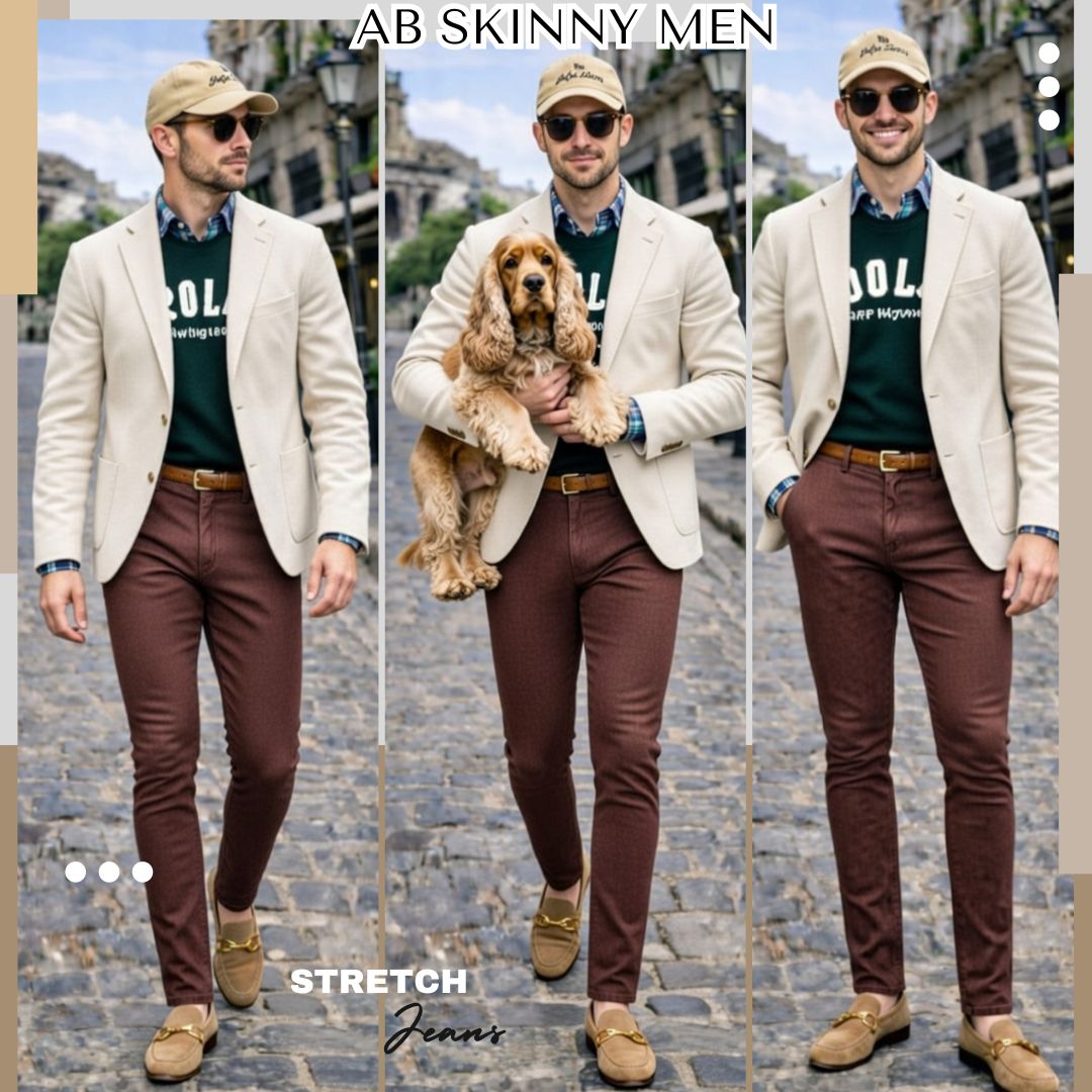 Men Ultra Stretch Pants Jeans