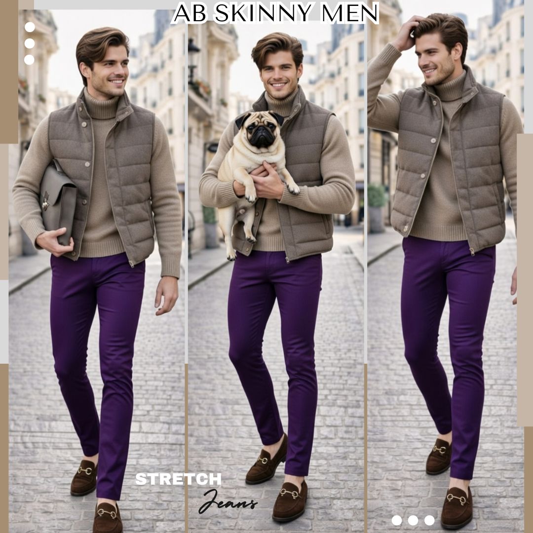 Men Ultra Stretch Pants Jeans