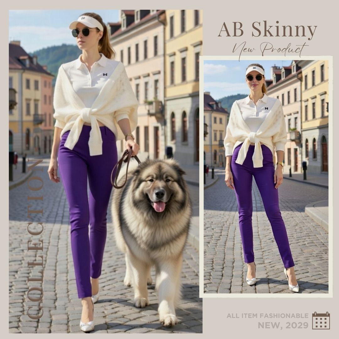 Dark Purple Ultra Stretch Skinny Pants