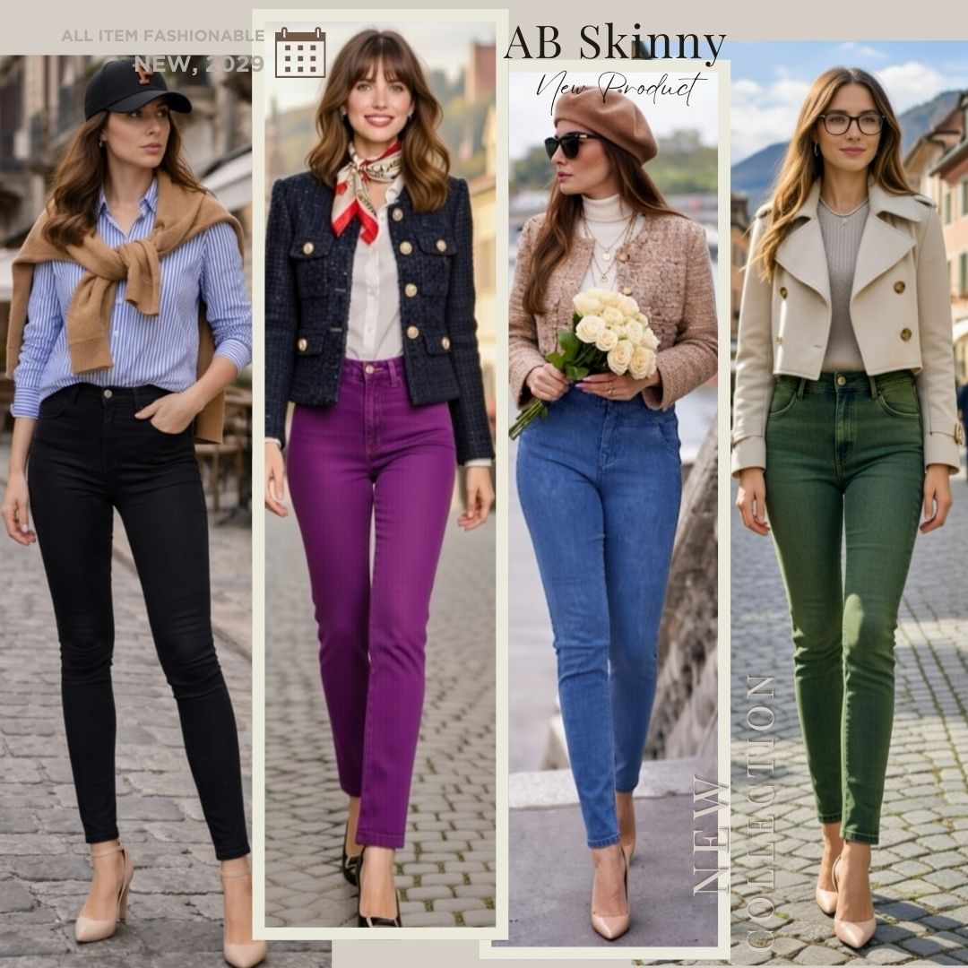 Premium Denim-Color Skyblue Ultra Stretch Skinny Pants