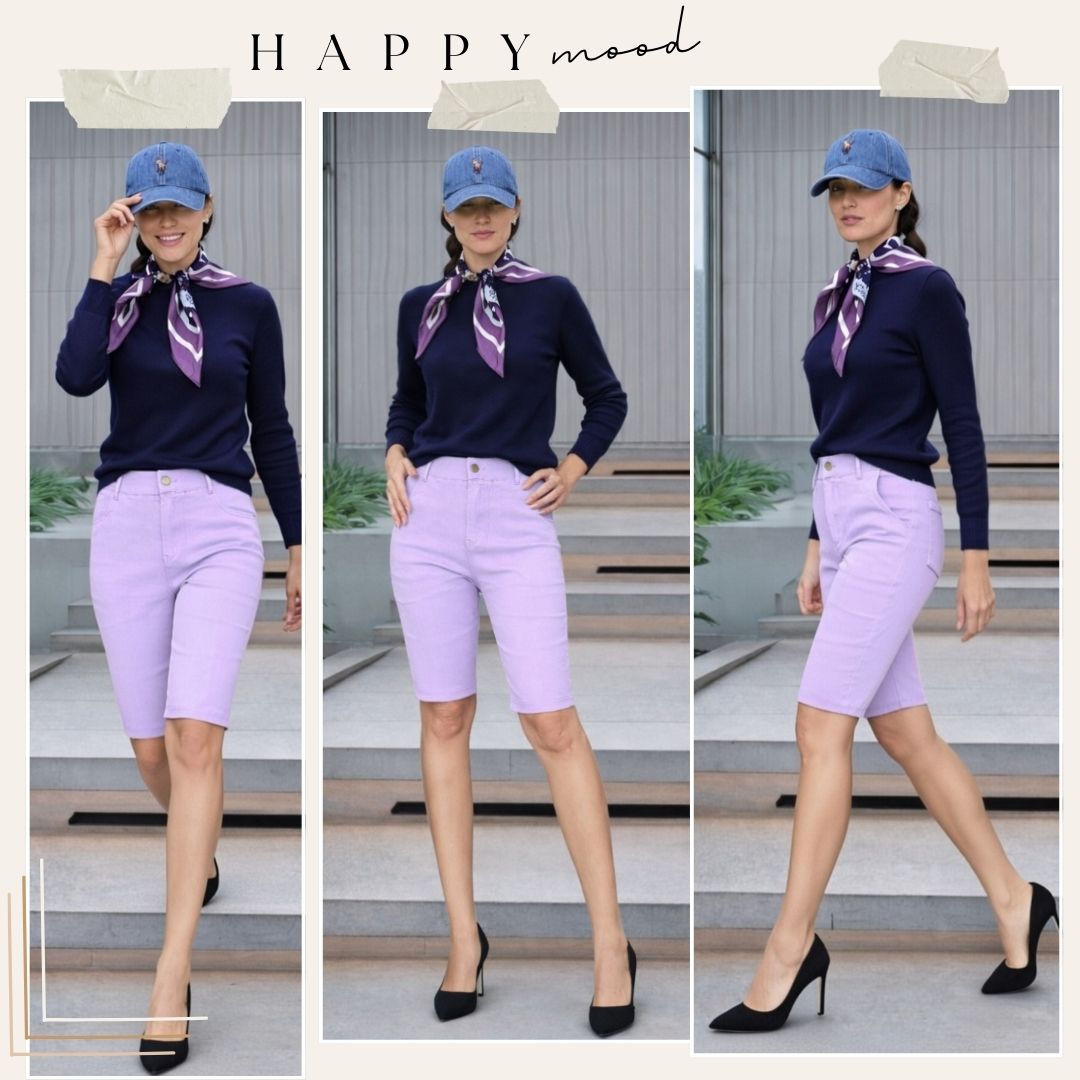 Purple Pastel Ultra Stretch Shorts