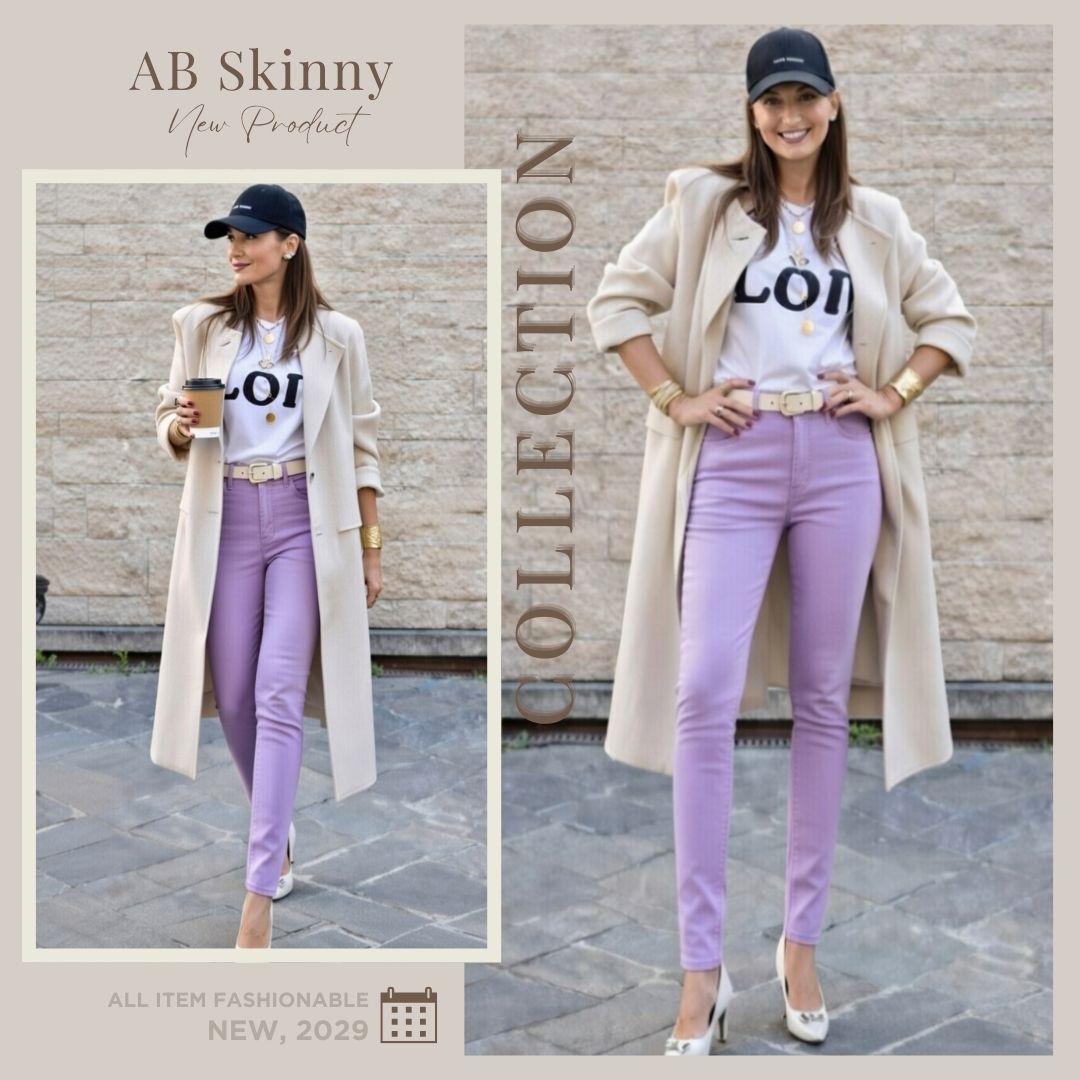 Purple Pastel Ultra Stretch Skinny Pants