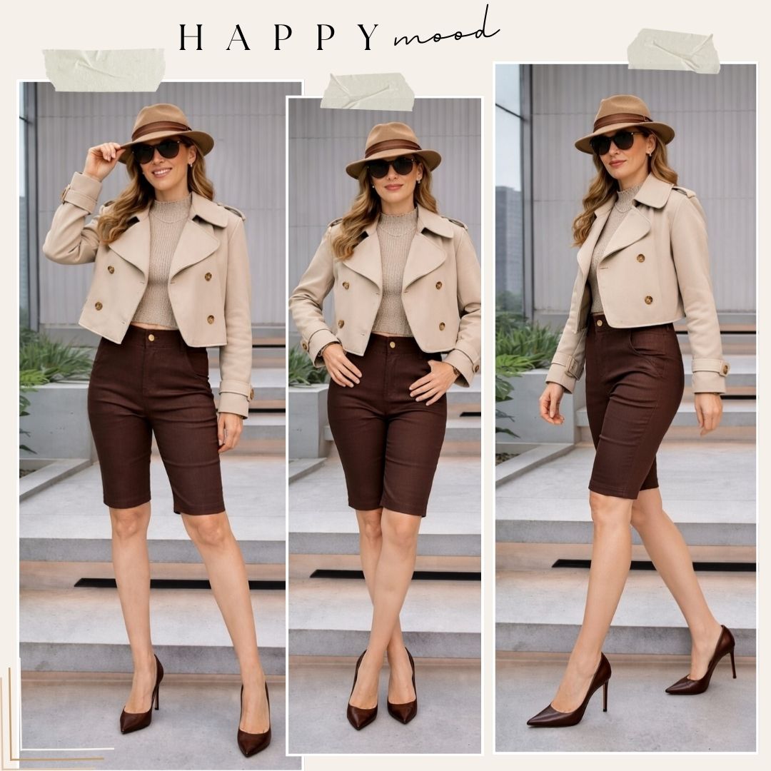 Dark Brown Ultra Stretch Shorts