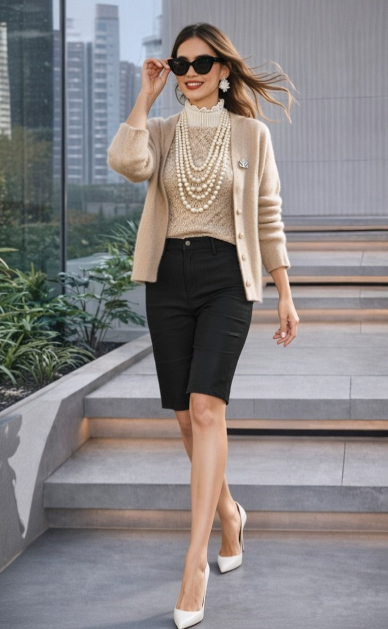 Black Ultra Stretch Shorts