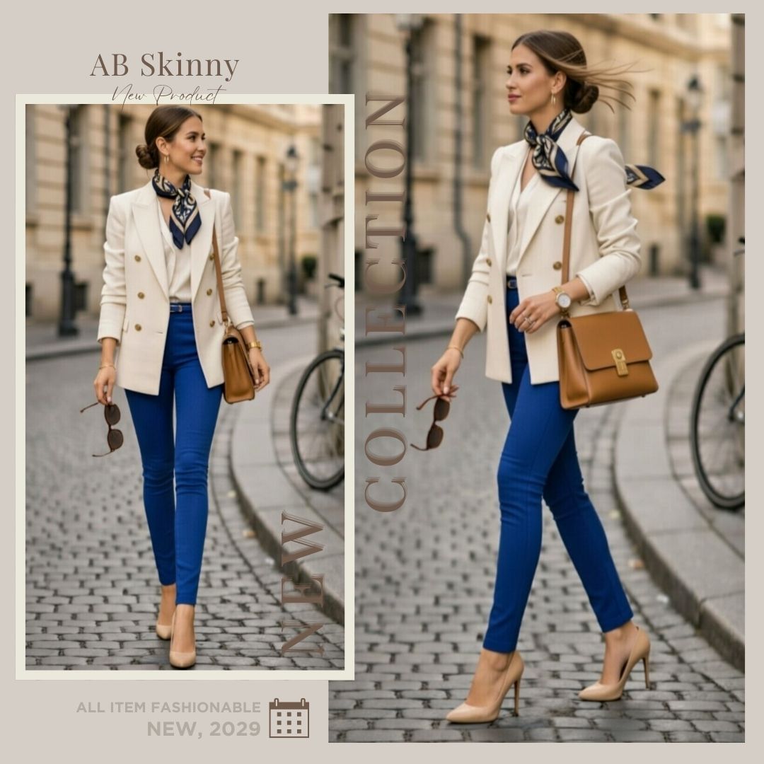 Sky Blue Ultra Stretch Skinny Pants