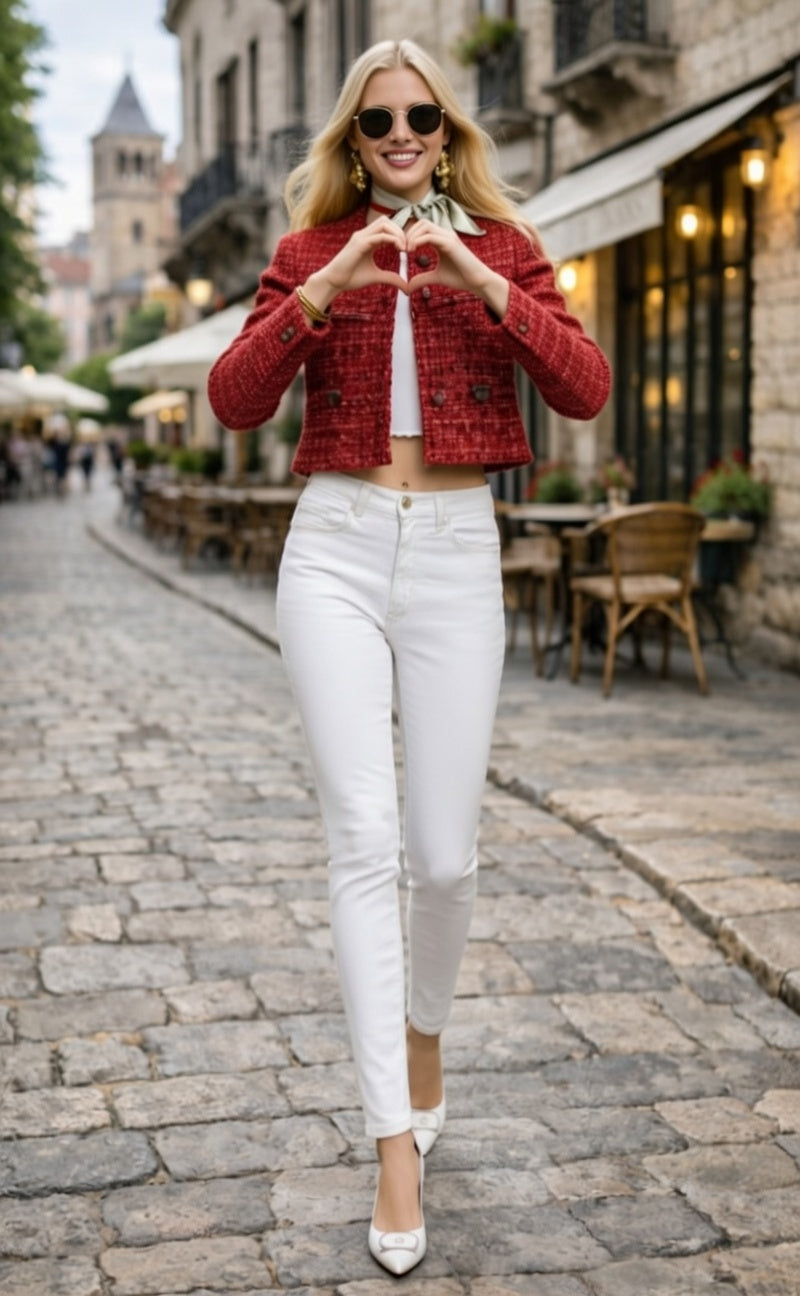 White Ultra Stretch Skinny Pants