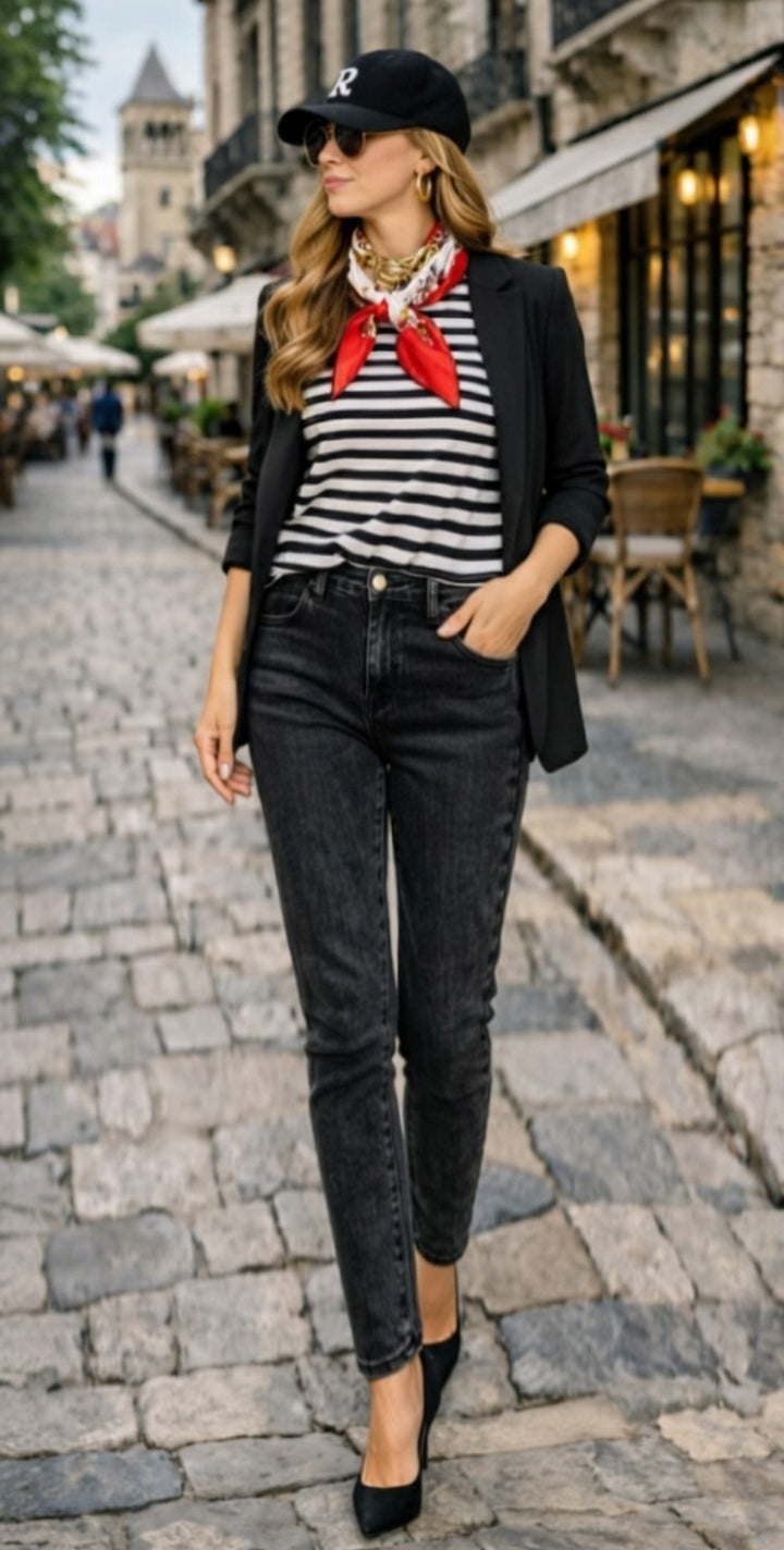 Premium Denim-Color Black Ultra Stretch Skinny Pants