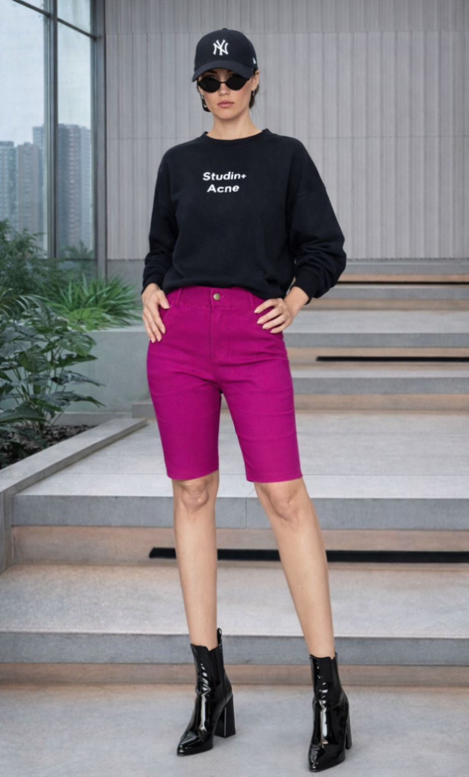 Purple Pink Ultra Stretch Shorts